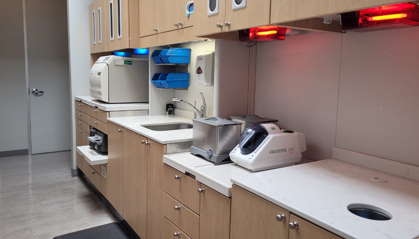 Interior of Dental work area